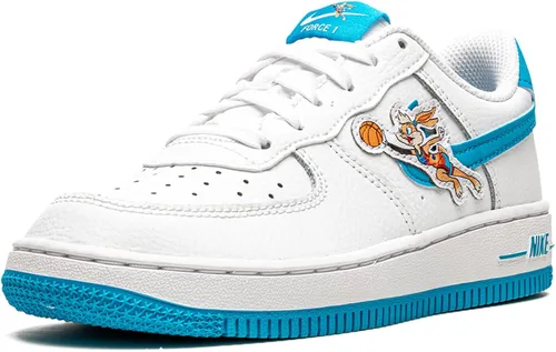 Vista 4 de Nike Preescolar Force 1 PS Lola Conejito, BlancoAzul FuryBlanco, 13C