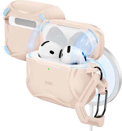 Vista 23 de ESR Funda para AirPods Pro 2, compatible con Funda de AirPods Pro de 2ª/1ª generación (2023/2022/2019), compatible con MagSafe, potente protección
