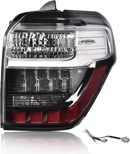 G-PLUS Lámpara de luz trasera con arnés de cableado para el lado derecho del pasajero compatible con Toyota 4Runner 2014-2019 Luz trasera LED para