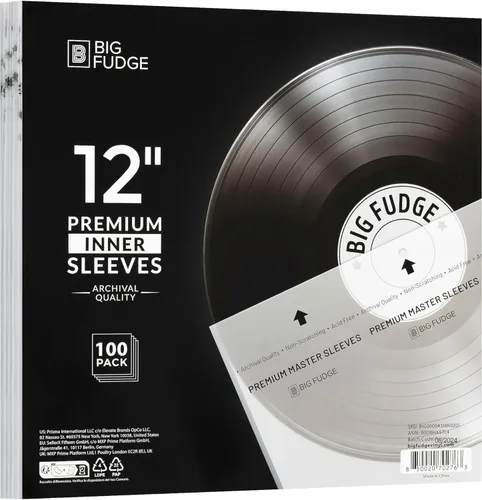 Vista 13 de Big Fudge Fundas para disco de vinilo de 12 pulgadas - Fundas interiores, paquete de 50 - Fundas de vinilo de papel pesado, libres de ácidos