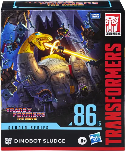 Vista 4 de Transformers Studio Series 86-15 Leader Class The Movie 1986 Dinobot Sludge Figura de acción, a partir de 8 años, 8.5 pulgadas