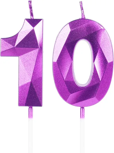 Vista 18 de Velas Número 1, Velas de Primer Cumpleaños, Vela Roja de Feliz Cumpleaños para Pastel, Decoraciones de Cobertura de Pastel de Diseño 3D para Niñas