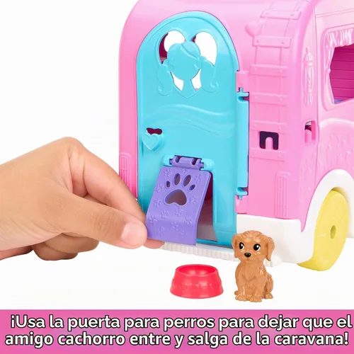 Vista 5 de Barbie Camper, Chelsea 2 en 1 Playset