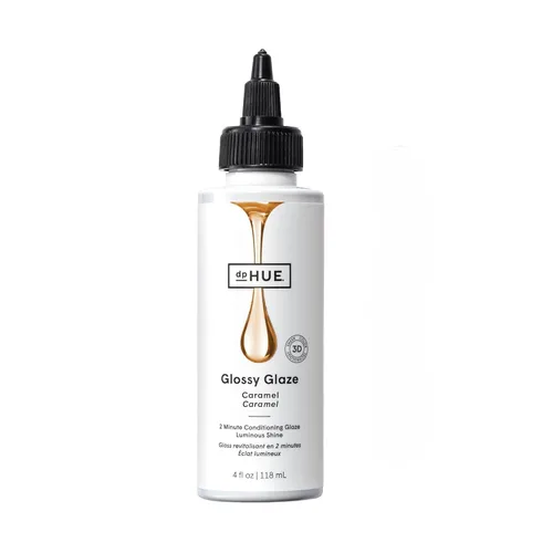 dpHUE Glossy Glaze, Caramel - Brillo líquido para el cabello en la ducha para un brillo luminoso y un color transparente, sin parabenos, SLS y SLES