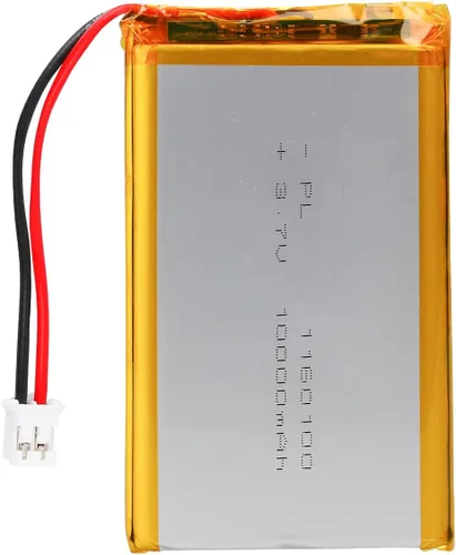 Vista 42 de Batería LiPo de 3.7V 1000mAh 102050, batería recargable de polímero de litio con conector y cable JST PH2.0.000 in, reemplazo para altavoz