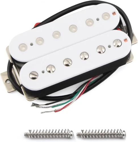 Vista 7 de FLEOR Pastillas de guitarra eléctrica Humbucker Cuello Alnico 5 Negras