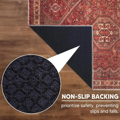 Vista 5 de Keen Home Design 2x3 Rug - Machine Washable Entry Rug with Non-Slip Backing, Ideal for Enteryway, Kitchen, Bathroom, Laundry Room - Vintage, Easy
