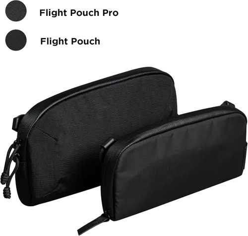 Vista 3 de ALPAKA Flight Pouch Pro - Bolsa cruzada de 0.7L con ranuras para tarjetas RFID, soporte para pasaporte, bolso cruzado de viaje resistente a la Negro