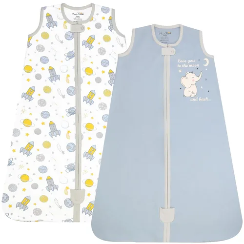 Vista 141 de Mama Cheetah Saco de dormir para bebé de 0.5 TOG, Manta portátil de algodón orgánico para bebé con cremallera bidireccional, Saco de dormir