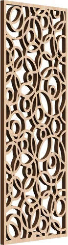 Vista 165 de 9 3/8 pulgadas de ancho x 24 3/8 pulgadas de alto x 1/4 pulgadas de alto, paneles de pared de madera con calado, roble rojo