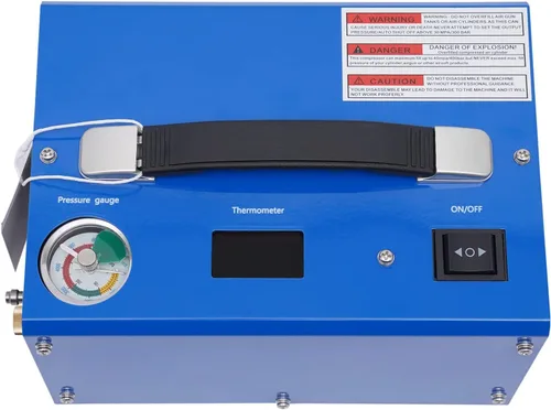 Compresor de aire PCP, portátil de 4500 Psi/30 Mpa, sin agua/aceite, rifle PCP/pistola y bomba de aire de tanque, alimentado por 12 V CC 110 V CA