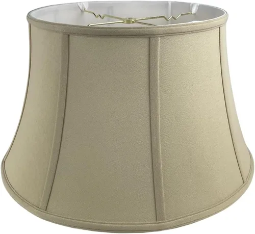 Vista 14 de Royal Designs pantalla de lámpara de pared Billiotte con diseño de campana de tambor - Beige - 8 x 12.5 x 7.6 pulgadas
