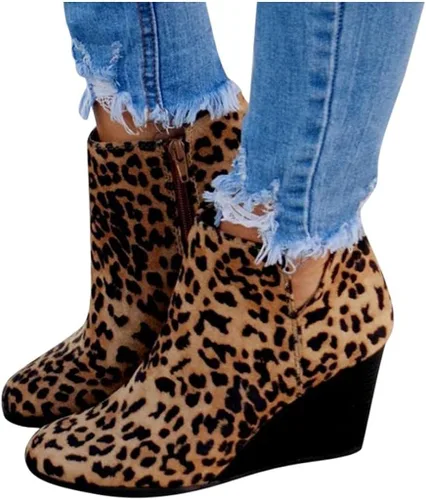 Botas para mujer, botas de plataforma retro sin cordones con corte en V para mujer, botas de tobillo con punta puntiaguda, botas cortas casuales con
