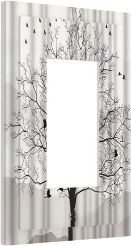 Vista 124 de Placa de pared de 1 cuadrilla, diseño de playa, océano, amanecer, mar, atardecer, cubierta de interruptor de luz en blanco, decorativo, sin