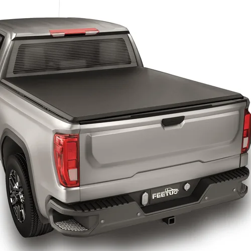 Vista 8 de Cubierta Tonneau abatible para Chevy/GMC Silverado/Sierra 2019-2026 con caja de 5.8 pies (69 pulgadas), no compatible con Carbon Pro Bed Cubierta