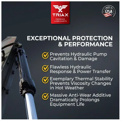 Vista 7 de TRIAX Powerflow MV 32 Aceite Hidráulico, Vida Extendida de 6000 Horas, Doble Antidesgaste, Verdadero para Todas las Estaciones, Punto de Ebullición