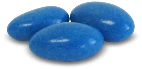 Vista 2 de Its Delish - Almendras azul oscuro de Jordan de 3 libras a granel Nuez de almendra azucarada con revestimiento de caramelo dulce – Favores de boda