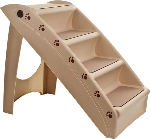 Vista 8 de Escaleras para perros - Escaleras para mascotas con diseño de 4 pasos para camas, sofás, autos - Escalones para mascotas para cachorros, gatitos