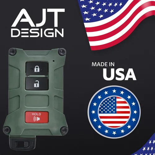 Vista 6 de AJT DESIGN V1 - Funda de repuesto para llavero Tacoma (2016-2023), Tundra (2020-2021) y 4Runner (2020-2021) con botón de arranque solo - Carcasa