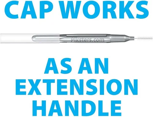 Vista 4 de Piksters Cepillos interdentales, 40 unidades, tamaño 0, cepillo interdental para dientes para espacios muy estrechos, cerdas suaves para encías