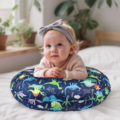 Vista 3 de Funda de almohada de lactancia, fundas de lactancia extraíbles para almohadas de lactancia, ajuste elástico y suave para bebés, niñas y niños recién