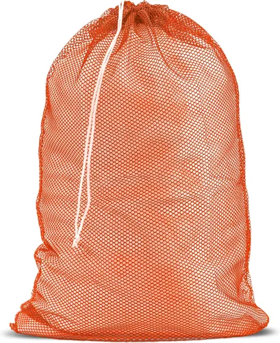 Vista 16 de Bolsa de lavandería de malla XL de Handy Laundry - Duradera, lavable a máquina con cierre de cordón seguro - Perfecta para dormitorios Negro