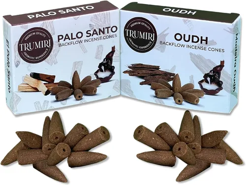Vista 41 de TRUMIRI Conos de incienso de reflujo – Paquete combinado de 20 conos de incienso en cascada – 10 cedros + 10 pinos – Conos de incienso – Conos