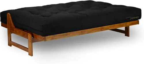 Vista 132 de Nirvana Futons Colchón de futón completo de 6 pulgadas, sarga azul marino, fabricado en Estados Unidos