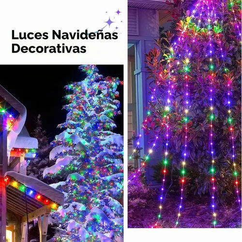 Vista 9 de Mlambert - Luces de Navidad de 1050 LED, 344 pies, luces de hadas impermeables para exteriores con control remoto, 8 modos, iluminación