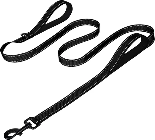 Vista 13 de Joytale - Correa reflectante de doble cara para perro, 6, 5 y 4 pies, resistente de nailon, asa acolchada, para pasear perros pequeños y medianos