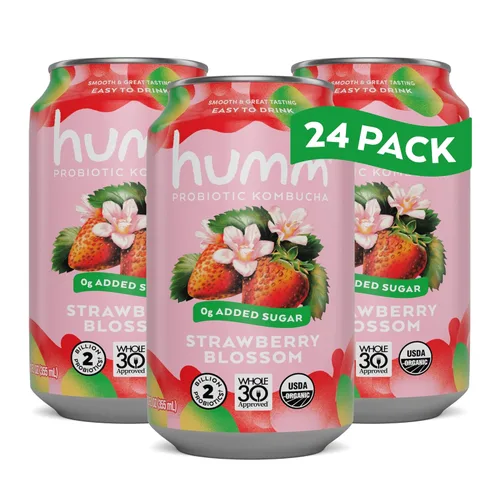 Vista 18 de Humm Kombucha Blackberry, orgánica, vegana y libre de OMG (paquete de 12)