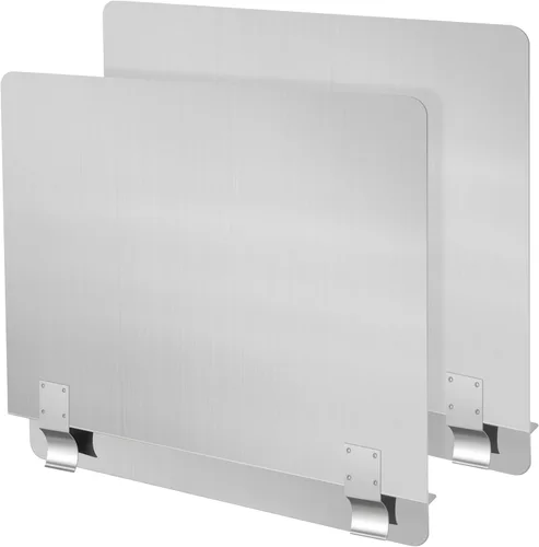 Vista 8 de Ferraycle 2 Paquetes Protector contra Salpicaduras de Acero Inoxidable para Freidora Protector contra Salpicaduras y Derrames Comercial para Estufa
