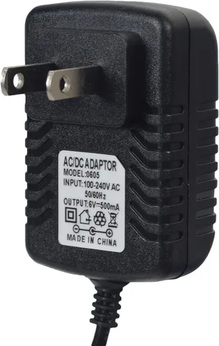 Vista 3 de Cargador de batería coaxial de 6 voltios y 0,5 amperios para niños Trax Ride-On Toys