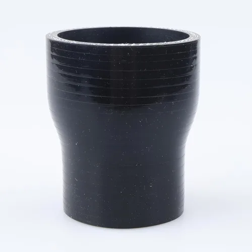Vista 97 de AC PERFORMANCE ID de 1" a 1/2" (25mm a 13mm) Manguera de silicona recta reductora de 3 capas reforzada negra, 3" de longitud