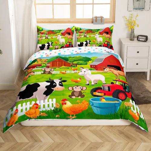 Vista 11 de Juego de funda de edredón con estampado de leopardo, estampado de animales, guepardo, King, para niños, hombres y mujeres, funda de edredón de lujo