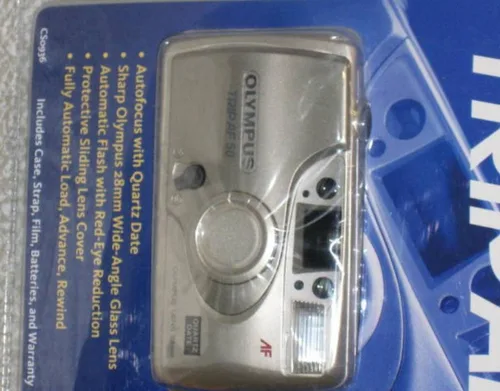 Vista 2 de OM SYSTEM Cámara OLYMPUS de 1.378 in Trip Autofocus 50 QD