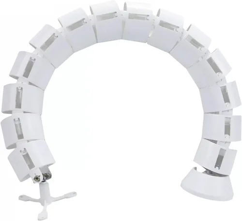 Vista 10 de Organizador de cables de escritorio de pie, cables organizadores flexibles para escritorios de altura variable para escritorios de altura variable