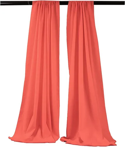 Vista 58 de New Creations Fabric & Foam Inc, Panel de cortina de popelina de poliéster, 1 par (aguamarina, 2 paneles, 5 pies de ancho x 6 pies de alto)