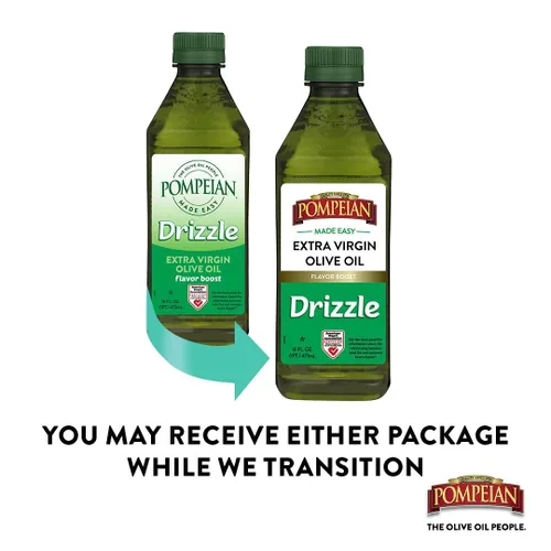 Vista 6 de Pompeian Made Easy Drizzle Aceite de oliva virgen extra, contiene polifenoles, primero prensado en frío, 16 onzas líquidas