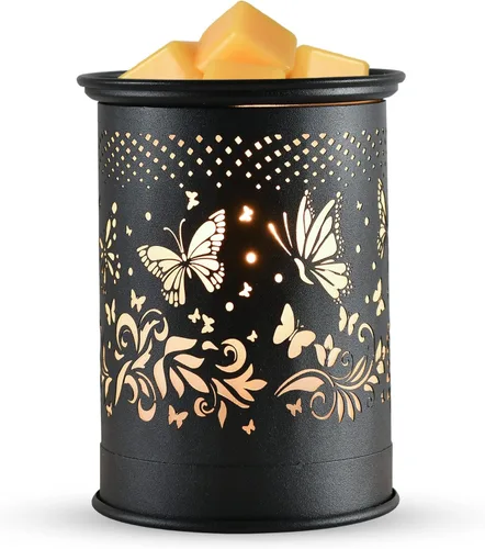 kobodon Calentador de cera de metal, calentador de cera derretida, quemador de cera para velas, calentador de cera eléctrica para derretir velas,