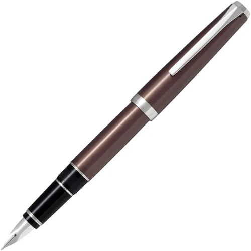 Vista 14 de PILOT Pluma estilográfica Metal Falcon Collection, barril negro, punta extrafina (60461)