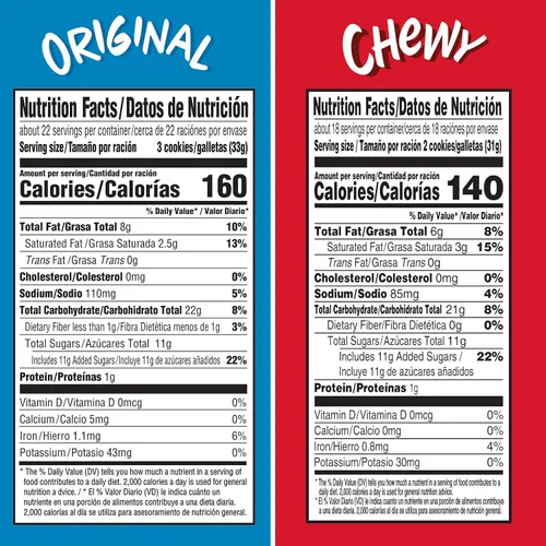 Vista 2 de CHIPS AHOY. Paquete original de galletas y galletas masticables, tamaño familiar, 3 paquetes