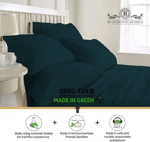 Vista 60 de 100% Cotton Pillow Covers for Queen/Standard Size Pillows - Set of 2 Sateen Pillowcases - Egyptian Cotton Pillow Cases with Long Staple Cotton for