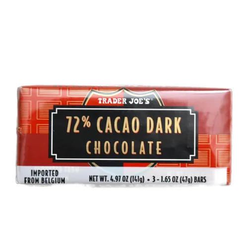 Vista 5 de Trader Joe's - Barras de chocolate negro belga paquete variado de 3 – Total 9 barras, 1.7 onzas