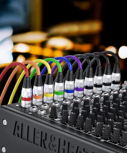 Vista 8 de GEARit Cable de iluminación de escenario DMX a DMX (25 pies, paquete de 6) DMX macho a hembra (compatible con XLR) de 3 pines equilibrado blindado