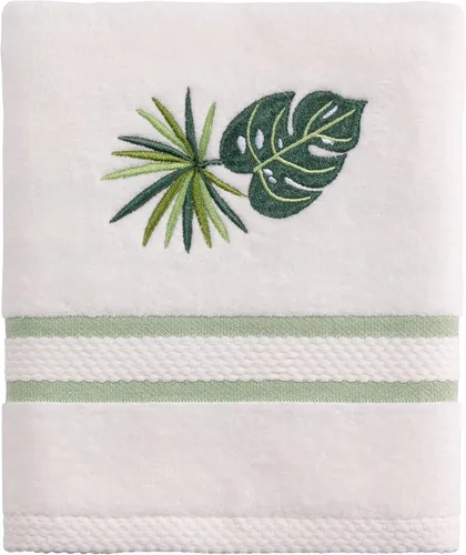Vista 9 de Avanti Linens - Toalla de baño, toalla de algodón 100% suave y absorbente, decoración costera del hogar (palma de colonia)