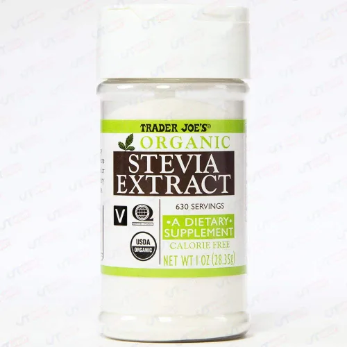 Trader Joe's Extracto orgánico de stevia sin calorías, 1 oz, 630 porciones, paquete de 2