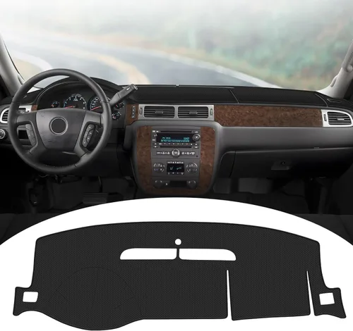 Vista 224 de FIILINES - Cubierta para tablero, accesorio para tablero de malla antideslizante, parasol sin reflejos y protector compatible con Toyota Tundra