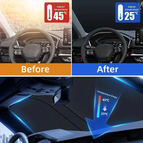 Vista 3 de HATHWAY Fit for Mazda CX-3 CX 3 CX3 DK 2014-2023,Car Front Sun Visor,Car Windshield Sun Shade,Car Front Window Shade Cover