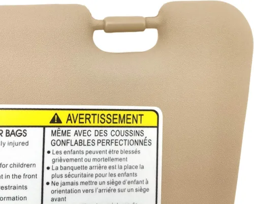 Vista 3 de SAILEAD - Visera solar para el lado izquierdo del conductor compatible con el Toyota Highlander 2008, 2009, 2010, 2011, 2012 o 2013, con luz